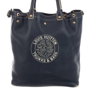 AUTHENTIC PRE-LOVED LOUIS VUITTON TRUNKS & BAGS TOBAGO BLUE SHOE BAG